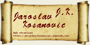 Jaroslav Kosanović vizit kartica